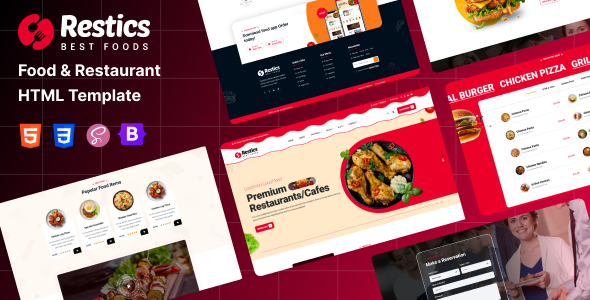 Restics - Food & Restaurant HTML Template