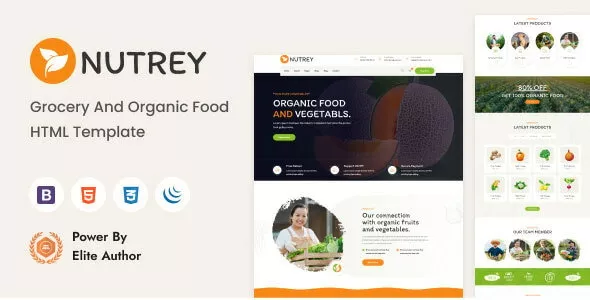 Nutrey – Grocery and Organic Food Shop HTML Template